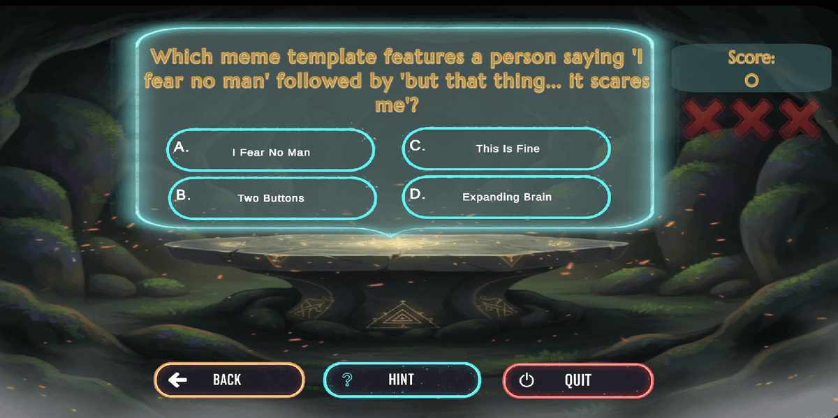 TriviaForge trivia gameplay